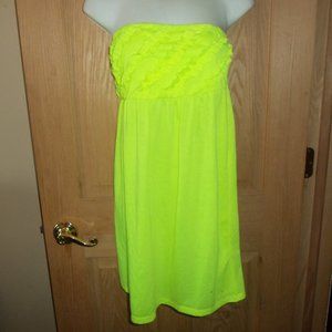 Women's Neon Yellow Top Size Large